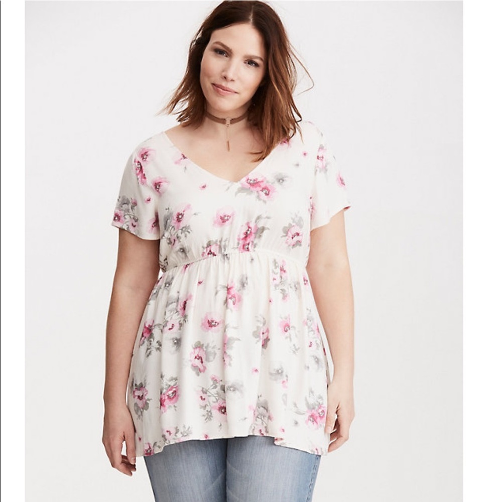 COPY -Torrid floral print blouse